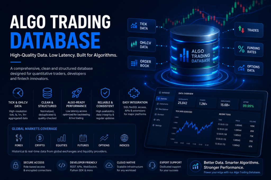 algo trading database